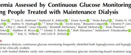 JASN最新发现：维持性透析患者血糖异常率高，CGM成识别“隐形”风险的关键工具
