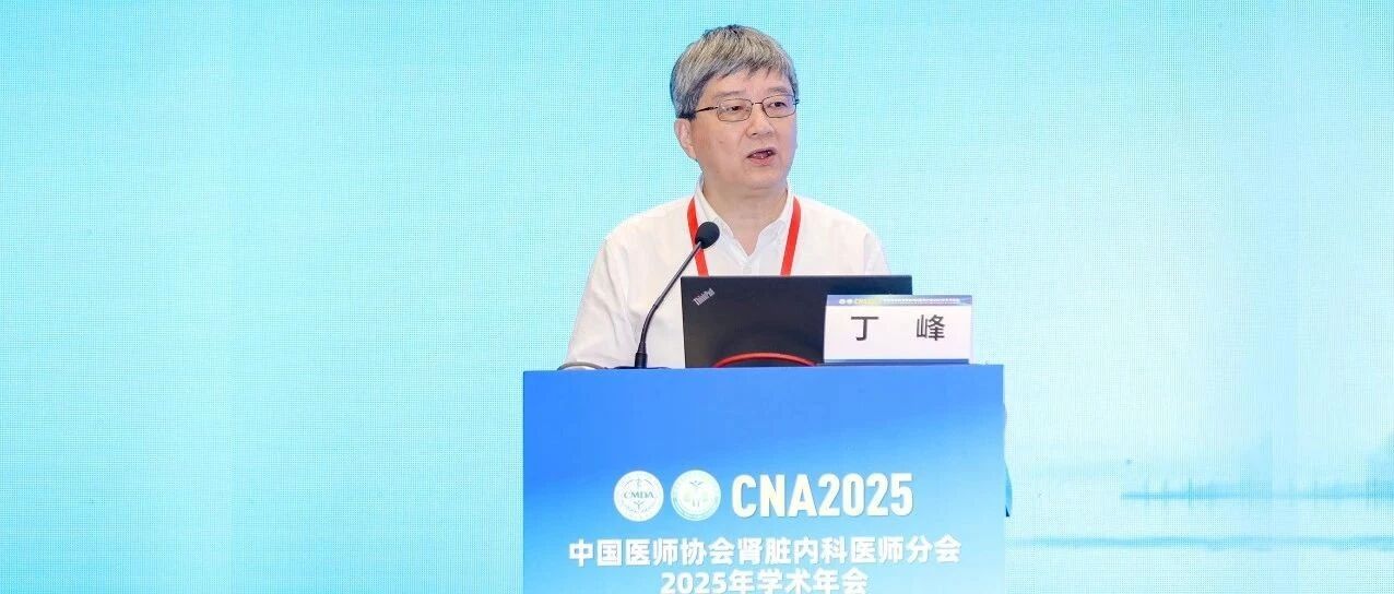 CNA2025｜丁峰教授：从尿毒症毒素看充分性血液透析的前沿策略